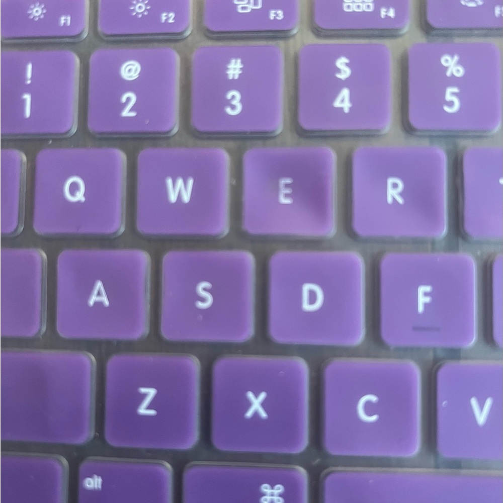 Kuzy Purple Keyboard Cover Skin Set of 2 - Picture 3 of 4